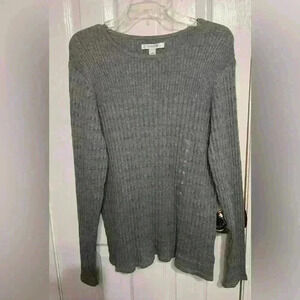Liz Claiborne NWT Women’s XL Gray long sleeve sweater